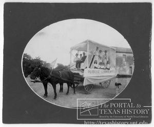 Primary view of object titled 'Meridian Public Library Parade Float'.