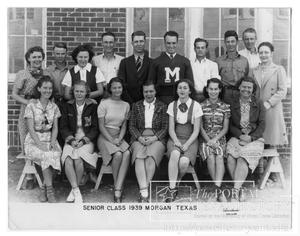Primary view of object titled '1939 Graduating Class of Morgan High School'.