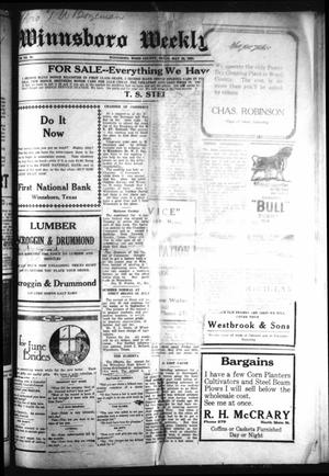 Winnsboro Weekly News (Winnsboro, Tex.), Vol. 12, No. 38, Ed. 1 Friday, May 20, 1921