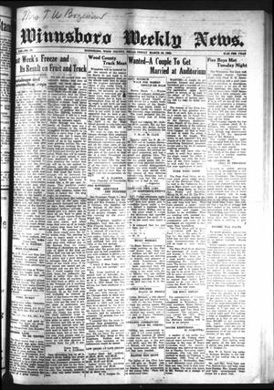 Winnsboro Weekly News (Winnsboro, Tex.), Vol. 13, No. 27, Ed. 1 Friday, March 10, 1922