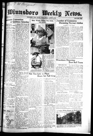 Winnsboro Weekly News (Winnsboro, Tex.), Vol. 13, No. 47, Ed. 1 Friday, August 4, 1922