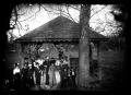 Photograph: [group of people under a pavillion]