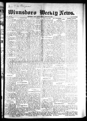 Primary view of object titled 'Winnsboro Weekly News (Winnsboro, Tex.), Vol. 14, No. 21, Ed. 1 Thursday, February 21, 1924'.