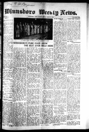 Winnsboro Weekly News (Winnsboro, Tex.), Vol. 14, No. 26, Ed. 1 Thursday, March 27, 1924