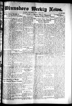 Winnsboro Weekly News (Winnsboro, Tex.), Vol. 14, No. 42, Ed. 1 Thursday, July 17, 1924