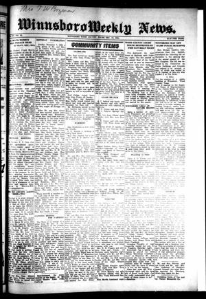 Winnsboro Weekly News (Winnsboro, Tex.), Vol. 15, No. 12, Ed. 1 Thursday, December 18, 1924