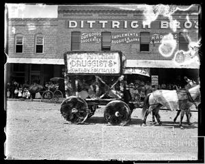 Primary view of object titled 'Parade Float: Price and Mitchell Druggists'.