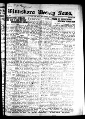 Winnsboro Weekly News (Winnsboro, Tex.), Vol. 15, No. 25, Ed. 1 Thursday, March 26, 1925