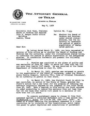 Primary view of object titled 'Texas Attorney General Opinion: C-252'.