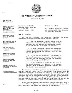 Texas Attorney General Opinion: JM-72