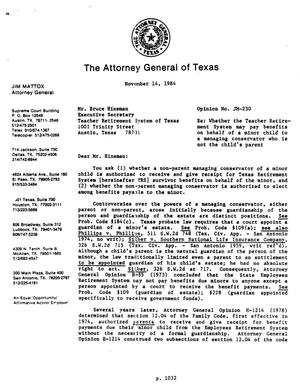 Texas Attorney General Opinion: JM-230
