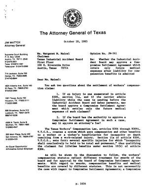 Texas Attorney General Opinion: JM-361