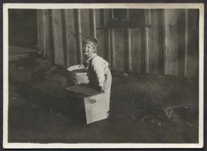 [Unidentified Boy With Crate and Washtub]