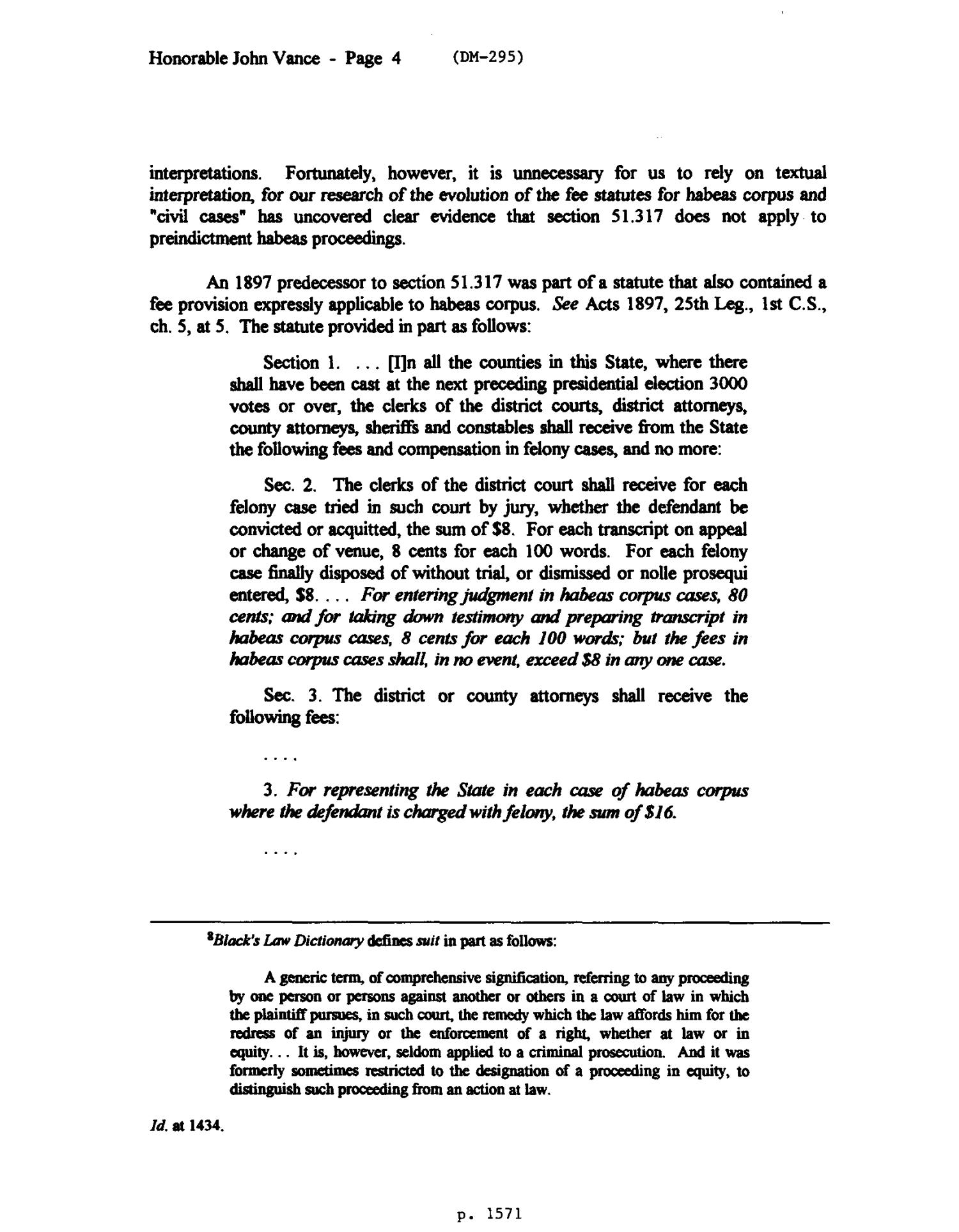 Texas Attorney General Opinion: DM-295
                                                
                                                    [Sequence #]: 4 of 14
                                                