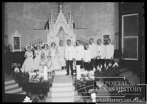 [Anderson-Weir Wedding Party with Priest]