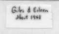 Thumbnail image of item number 2 in: '[Photograph of Giles & Eileen]'.