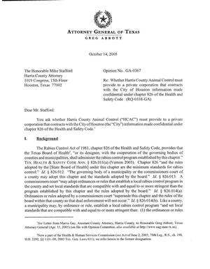 Texas Attorney General Opinion: GA-0367