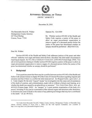 Texas Attorney General Opinion: GA-0389