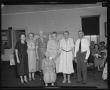 Photograph: [Mrs Knust seated, with her children standing in back on her 90th Bir…