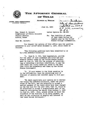 Primary view of object titled 'Texas Attorney General Opinion: MS-222'.