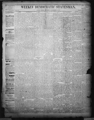 Primary view of object titled 'Weekly Democratic Statesman. (Austin, Tex.), Vol. 9, No. 68, Ed. 1 Thursday, November 20, 1879'.