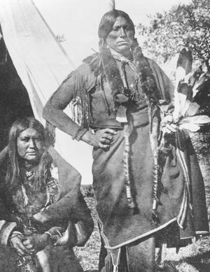 Primary view of object titled 'Quanah Parker and One of His Wives'.