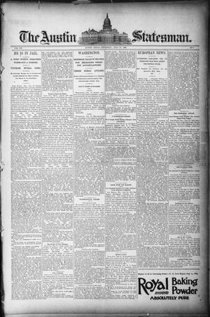 Primary view of object titled 'The Austin Statesman. (Austin, Tex.), Vol. 20, No. 7, Ed. 1 Thursday, July 17, 1890'.