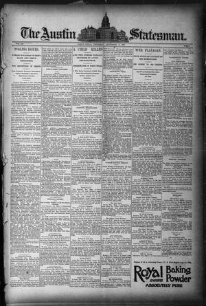 Primary view of object titled 'The Austin Statesman. (Austin, Tex.), Vol. 20, No. 14, Ed. 1 Thursday, September 11, 1890'.
