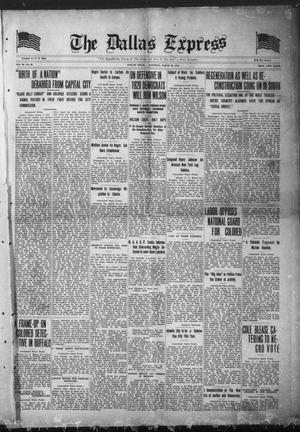 The Dallas Express (Dallas, Tex.), Vol. 26, No. 23, Ed. 1 Saturday, March 22, 1919