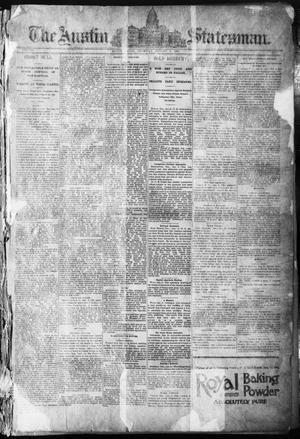 Primary view of object titled 'The Austin Statesman. (Austin, Tex.), Vol. 8, Ed. 1 Thursday, January 8, 1891'.
