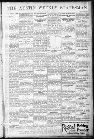 Primary view of object titled 'The Austin Weekly Statesman. (Austin, Tex.), Vol. 19, Ed. 1 Thursday, September 3, 1891'.