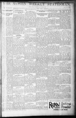 The Austin Weekly Statesman. (Austin, Tex.), Vol. 20, Ed. 1 Thursday, November 26, 1891