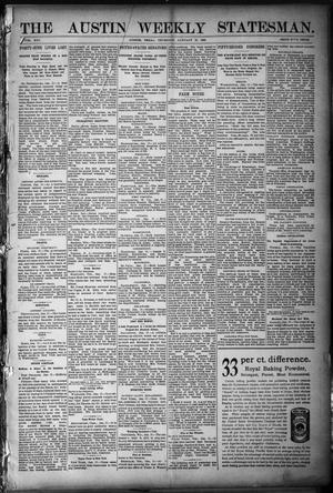 The Austin Weekly Statesman. (Austin, Tex.), Vol. 21, Ed. 1 Thursday, January 19, 1893