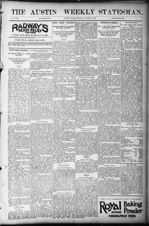 The Austin Weekly Statesman. (Austin, Tex.), Vol. 23, Ed. 1 Thursday, October 12, 1893
