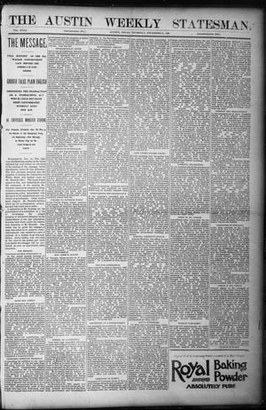 Primary view of object titled 'The Austin Weekly Statesman. (Austin, Tex.), Vol. 23, Ed. 1 Thursday, December 21, 1893'.