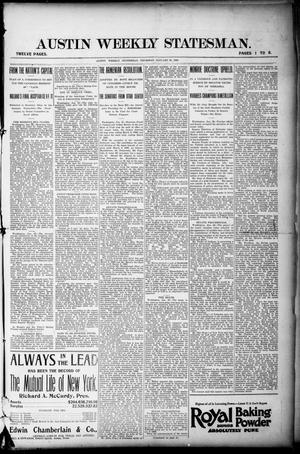 Primary view of object titled 'Austin Weekly Statesman. (Austin, Tex.), Ed. 1 Thursday, January 30, 1896'.
