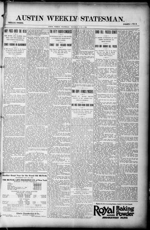 Primary view of object titled 'Austin Weekly Statesman. (Austin, Tex.), Ed. 1 Thursday, June 4, 1896'.