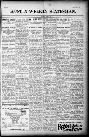 Primary view of object titled 'Austin Weekly Statesman. (Austin, Tex.), Ed. 1 Thursday, July 16, 1896'.