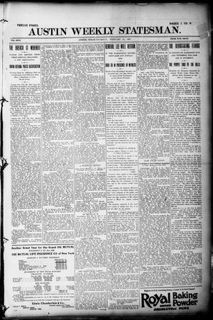 Primary view of object titled 'Austin Weekly Statesman. (Austin, Tex.), Vol. 26, Ed. 1 Thursday, February 25, 1897'.