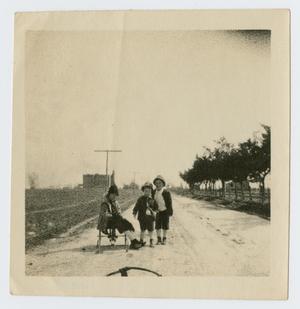Primary view of object titled '[Three Children on Kansas Street]'.