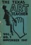 Primary view of The Texas Art Teacher, Volume 2, Number 1, November 1941