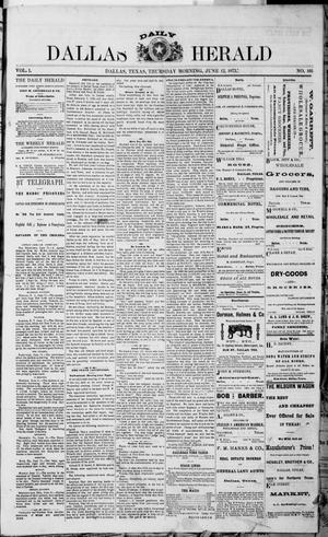Dallas Daily Herald (Dallas, Tex.), Vol. 1, No. 105, Ed. 1 Thursday, June 12, 1873