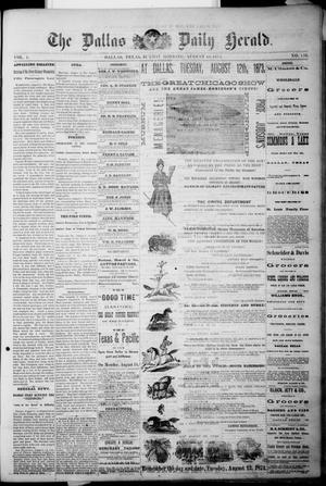 The Dallas Daily Herald. (Dallas, Tex.), Vol. 1, No. 156, Ed. 1 Sunday, August 10, 1873