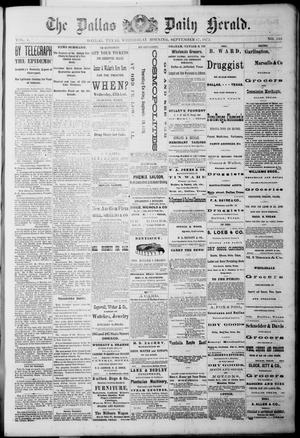 Primary view of object titled 'The Dallas Daily Herald. (Dallas, Tex.), Vol. 1, No. 188, Ed. 1 Wednesday, September 17, 1873'.