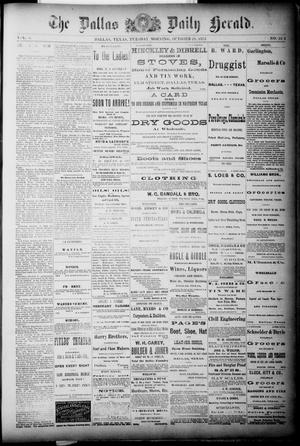Primary view of object titled 'The Dallas Daily Herald. (Dallas, Tex.), Vol. 1, No. 222, Ed. 1 Tuesday, October 28, 1873'.