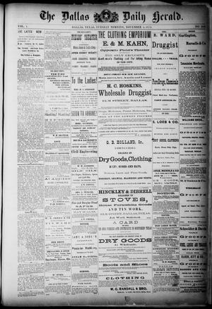 The Dallas Daily Herald. (Dallas, Tex.), Vol. 1, No. 228, Ed. 1 Tuesday, November 4, 1873