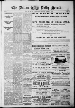 The Dallas Daily Herald. (Dallas, Tex.), Vol. 2, No. 49, Ed. 1 Wednesday, April 8, 1874