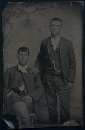 Primary view of object titled '[Portrait of Two Young Men]'.