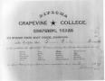 Thumbnail image of item number 1 in: 'Grapevine College Diploma'.