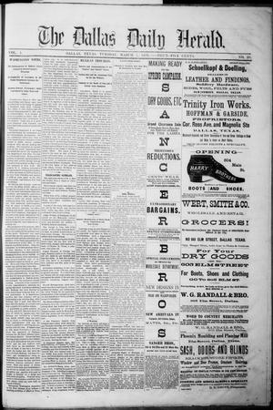 Primary view of The Dallas Daily Herald. (Dallas, Tex.), Vol. 4, No. 20, Ed. 1 Tuesday, March 7, 1876